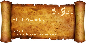 Vild Zsanett névjegykártya